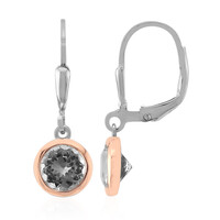 White Topaz Silver Earrings