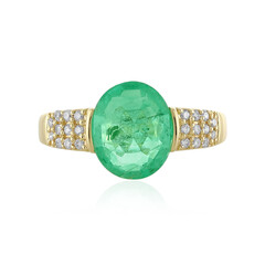 18K Ethiopian Emerald Gold Ring (AMAYANI)