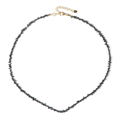 Black Diamond Silver Necklace