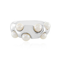 White Freshwater Pearl Silver Ring (de Melo)