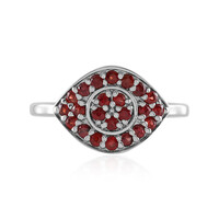 Tanzanian Ruby Silver Ring (Adela Silber)