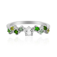 White Topaz Silver Ring