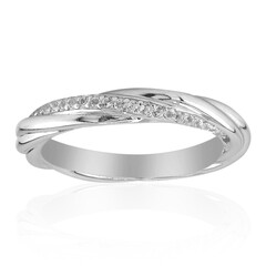 White Topaz Silver Ring