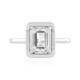 White Topaz Silver Ring