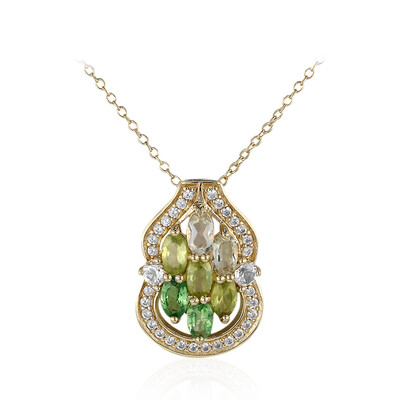 Burmese Peridot Silver Necklace