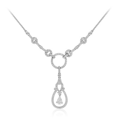 18K SI1 (H) Diamond Gold Necklace (CIRARI)