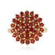 Tanzanian Ruby Silver Ring (Adela Silber)