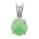 Imperial Chrysoprase Silver Pendant