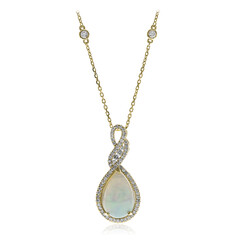 14K AAA Welo Opal Gold Necklace (CIRARI)