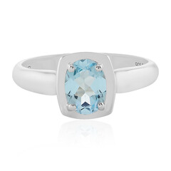 Sky Blue Topaz Silver Ring