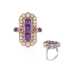 Amethyst Silver Ring (Dallas Prince Designs)
