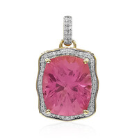 18K Californian Pink Tourmaline Gold Pendant (Amanda Adkins)