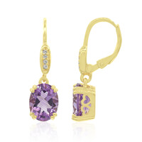 Amethyst Silver Earrings