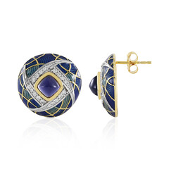 Iolite Silver Earrings (Adela Silber)