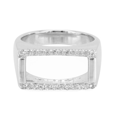 White Topaz Silver Ring