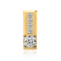18K IF (D) Diamond Gold Pendant