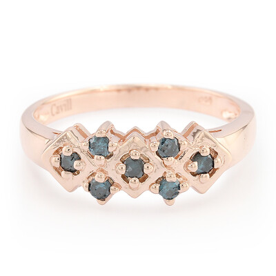 Fancy Diamond Silver Ring