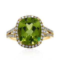 14K Dashihe Peridot Gold Ring (CIRARI)