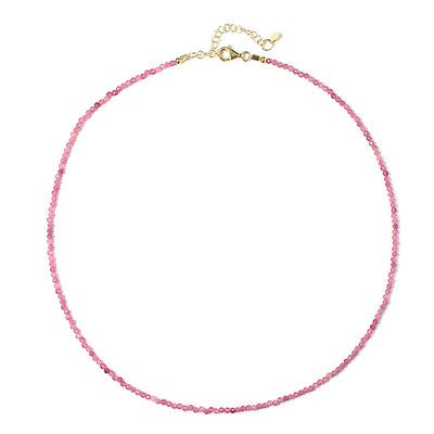 Pink Tourmaline Silver Necklace