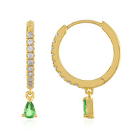 Tsavorite Silver Earrings