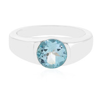 Sky Blue Topaz Silver Ring