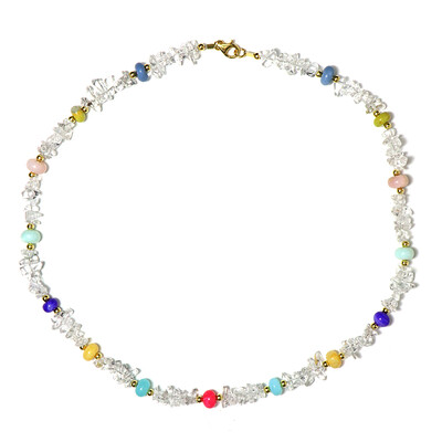 Ethiopian Opal Silver Necklace