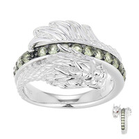 Peridot Silver Ring (Adela Silber)