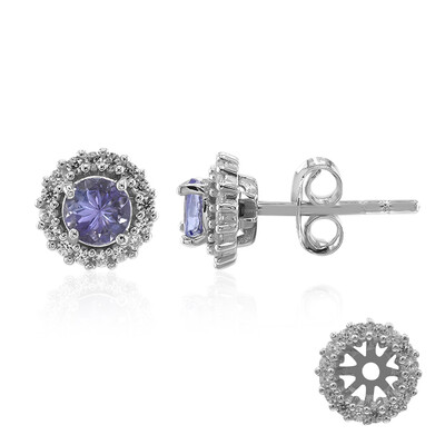 Tanzanite Silver Earrings