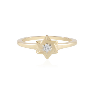 9K SI1 (H) Diamond Gold Ring