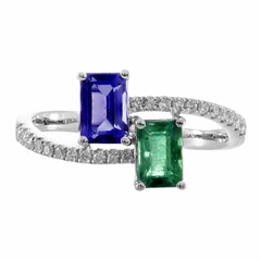18K AAA Zambian Emerald Gold Ring (CIRARI)