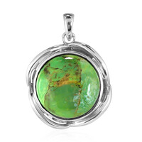 Kingman Green Mojave Turquoise Silver Pendant