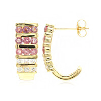 18K Unheated Padparadscha Sapphire Gold Earrings (AMAYANI)