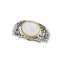 Mother of Pearl Silver Ring