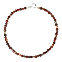 Rainbow Jasper Silver Necklace