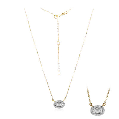 18K SI1 (G) Diamond Gold Necklace (Annette)