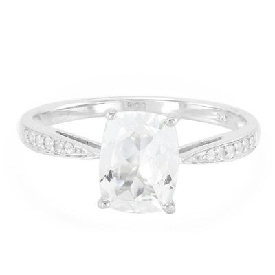 Goshenite Silver Ring