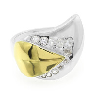 White Topaz Silver Ring