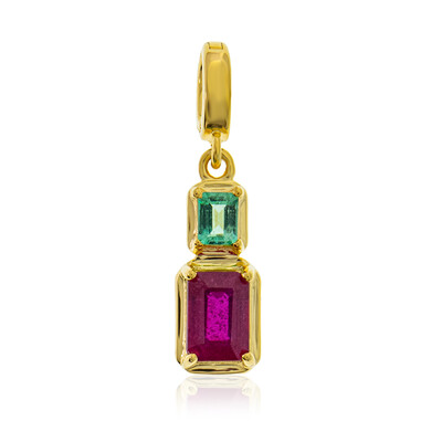 Bemainty Ruby Silver Pendant
