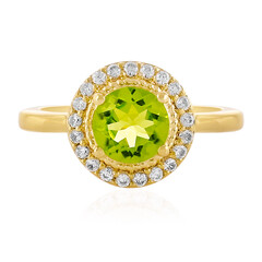 Manchurian Peridot Silver Ring