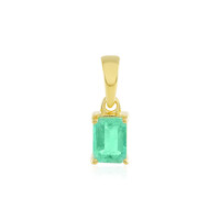 Russian Emerald Silver Pendant