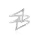 I2 (H) Diamond Silver Ring (de Melo)