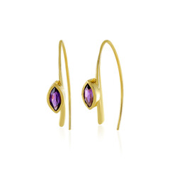 Zambian Amethyst Silver Earrings