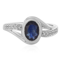 Madagascar Blue Sapphire Silver Ring