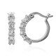 White Topaz Silver Earrings