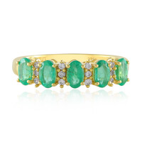 Ethiopian Emerald Silver Ring