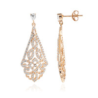 White Topaz Silver Earrings