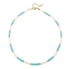 Blue Apatite Silver Necklace
