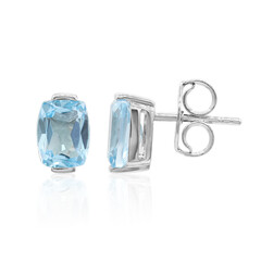 Sky Blue Topaz Silver Earrings