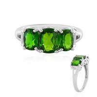 Russian Diopside Silver Ring