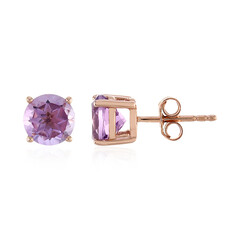 Rose de France Amethyst Silver Earrings